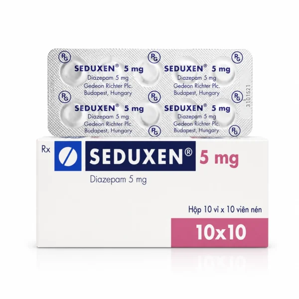 Seduxen Hungary 5mg Xuất Từ Viện Việt Đức Vỉ 10 Viên
